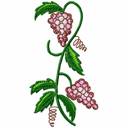 Grapes Embroidery Design 4 Grapes Embroidery Design 4